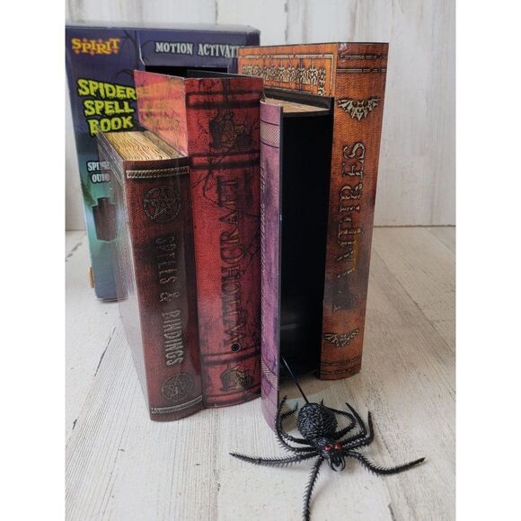 Spirit Halloween Spider Spell book animated home prop decor - Picture 2 of 13